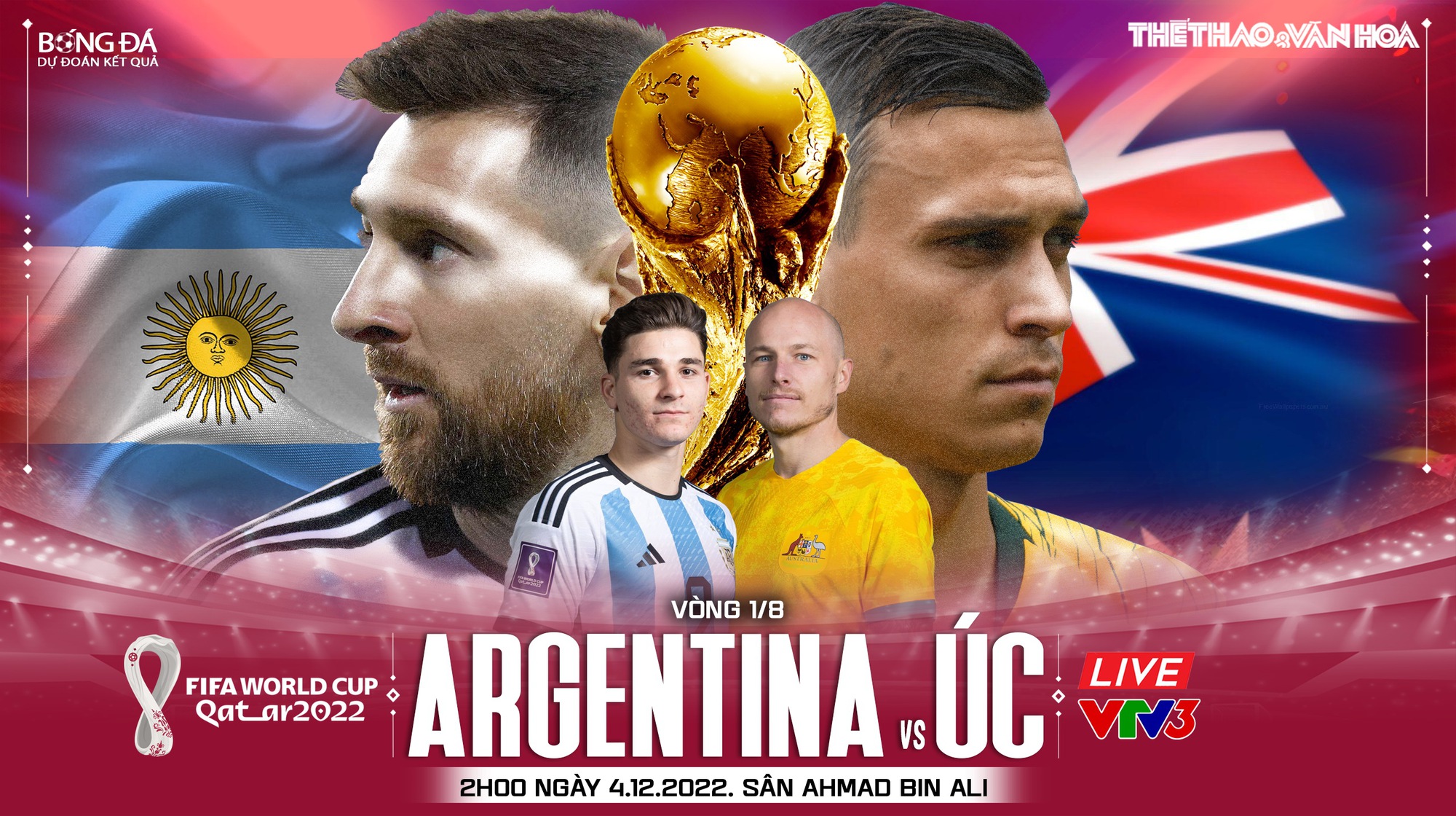 Nhận định trận đấu Argentina vs Úc tại World Cup 2022